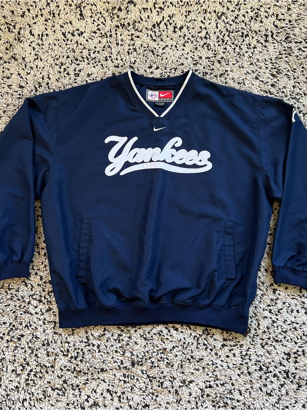 Nike Team MLB Yankees Pullover Windbreaker Warm Up Jacket Men’s Size XXL - Picture 2 of 16